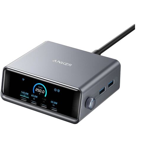 شارژر رومیزی انکر 6 پورت 250 وات گان پرایم مدل Anker A2345